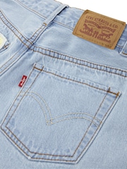 Levi's Denim Blue High Waisted Adjustable Denim Shorts - Image 8 of 9