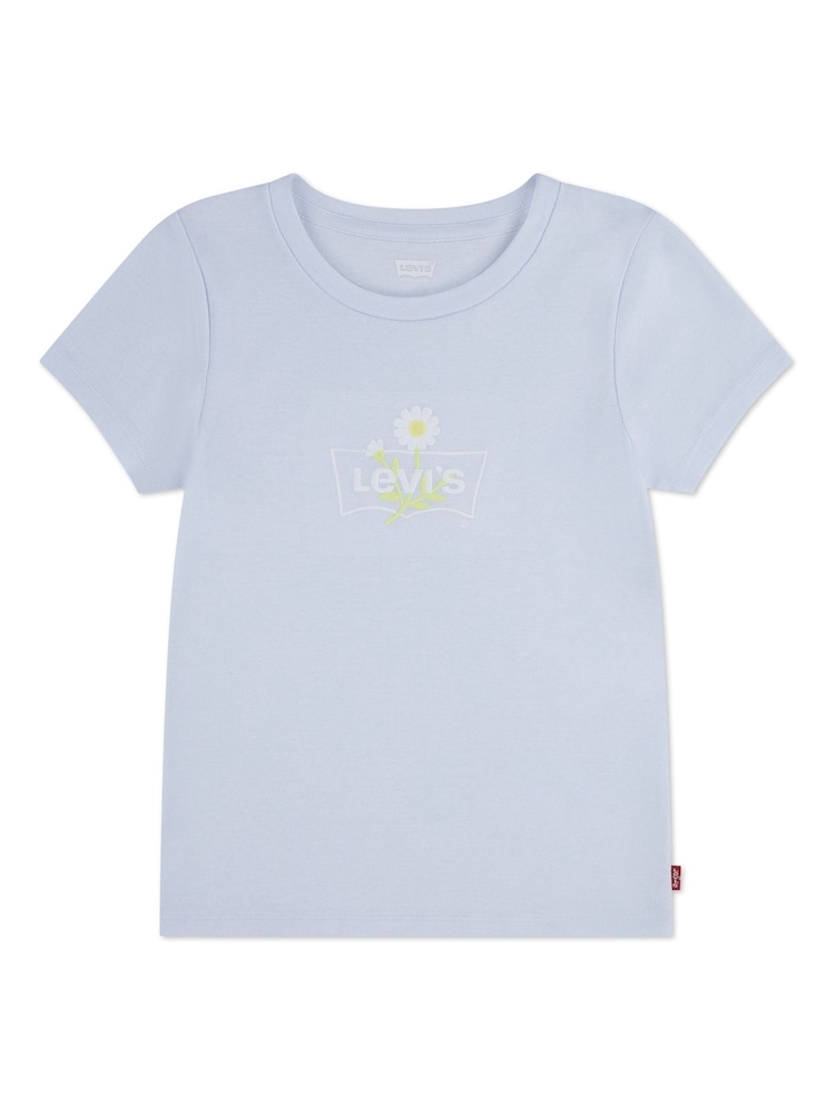 Levi's Blue Daisy Batwing Short Sleeve T-Shirt - Image 1 of 3