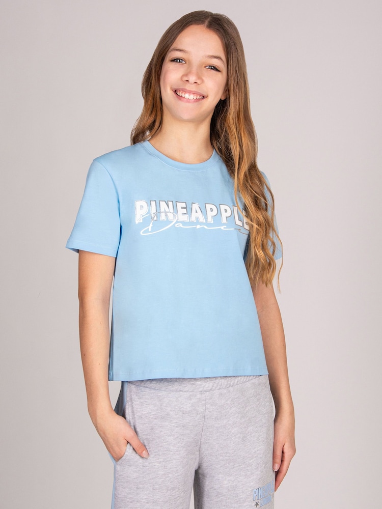 藍色 - 標誌女童舞蹈短版 T 裇 - 圖片 1/4 藍色 - 標誌女童舞蹈短版 T 裇 - 圖片 1/4