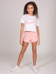 Pineapple Chalk White Logo Girls Dance Crop T-Shirt - Image 2 of 5