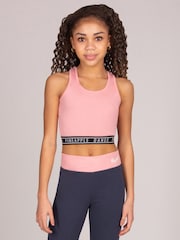 Pineapple Light Pink Tape Hem Midi Crop Top - Image 1 of 4
