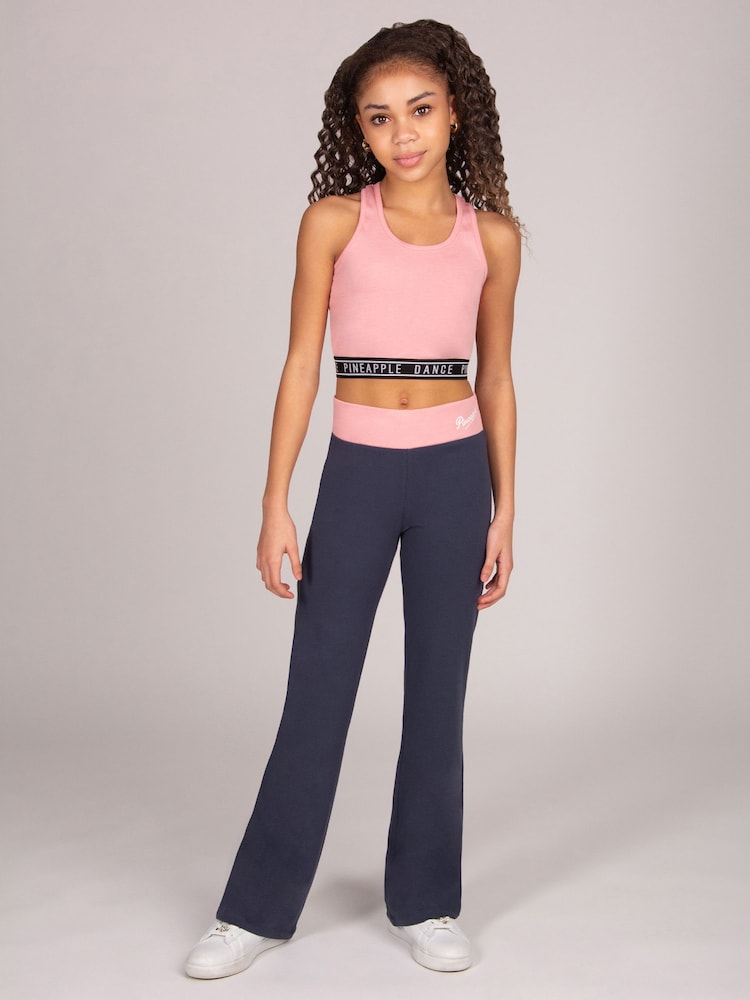 Pineapple Light Pink Tape Hem Midi Crop Top - Image 2 of 4