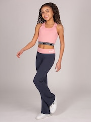 Pineapple Light Pink Tape Hem Midi Crop Top - Image 3 of 4