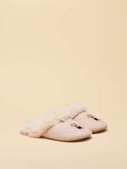 Joules Slippet Luxe Oat Dog Slippers - Image 1 of 6