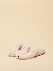 Joules Slippet Luxe Oat Dog Slippers - Image 2 of 6