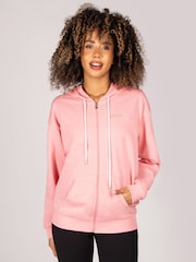 Pineapple Pink Stripe Panel Zip Hoodie - Image 1 of 5