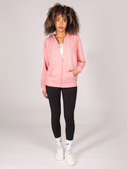 Pineapple Pink Stripe Panel Zip Hoodie - Image 3 of 5