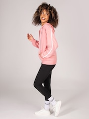 Pineapple Pink Stripe Panel Zip Hoodie - Image 4 of 5