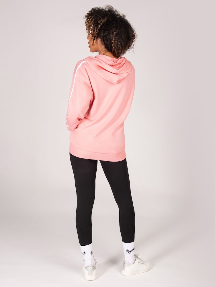Pineapple Pink Stripe Panel Zip Hoodie - Image 5 of 5