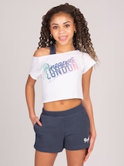 Pineapple White Retro Crop T-Shirt - Image 2 of 5