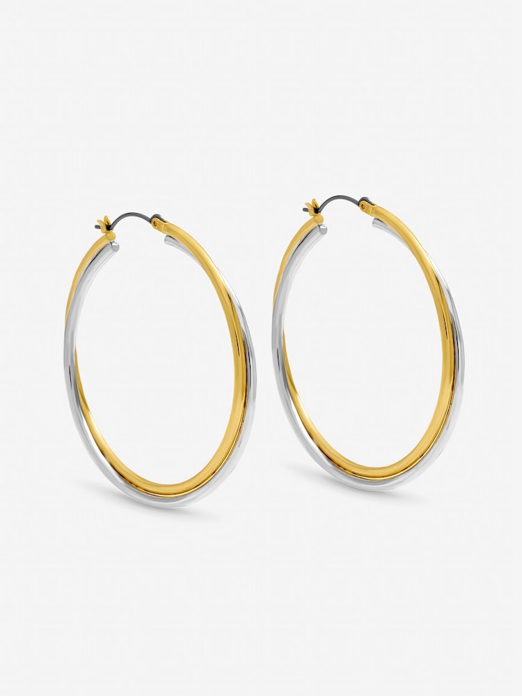 Inicio Metallic Large Hoop Earrings - Image 1 of 1