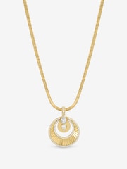 Inicio Metallic Crystal Disk Pendant - Image 1 of 1