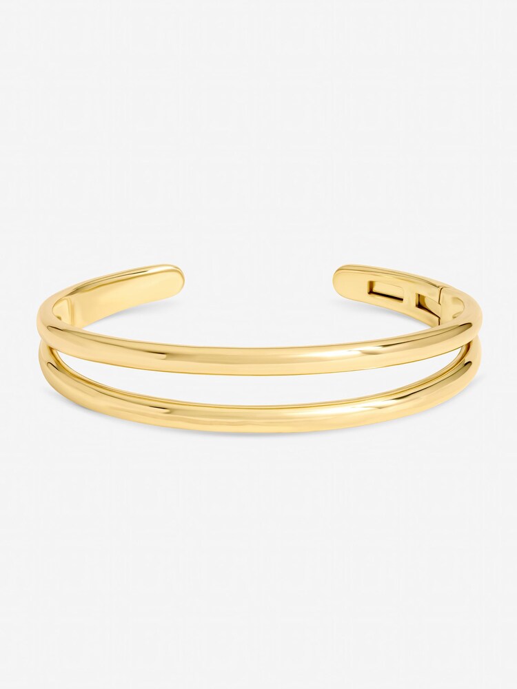 Inicio Polished Double Row Cuff Bracelet - صورة 1 من 3