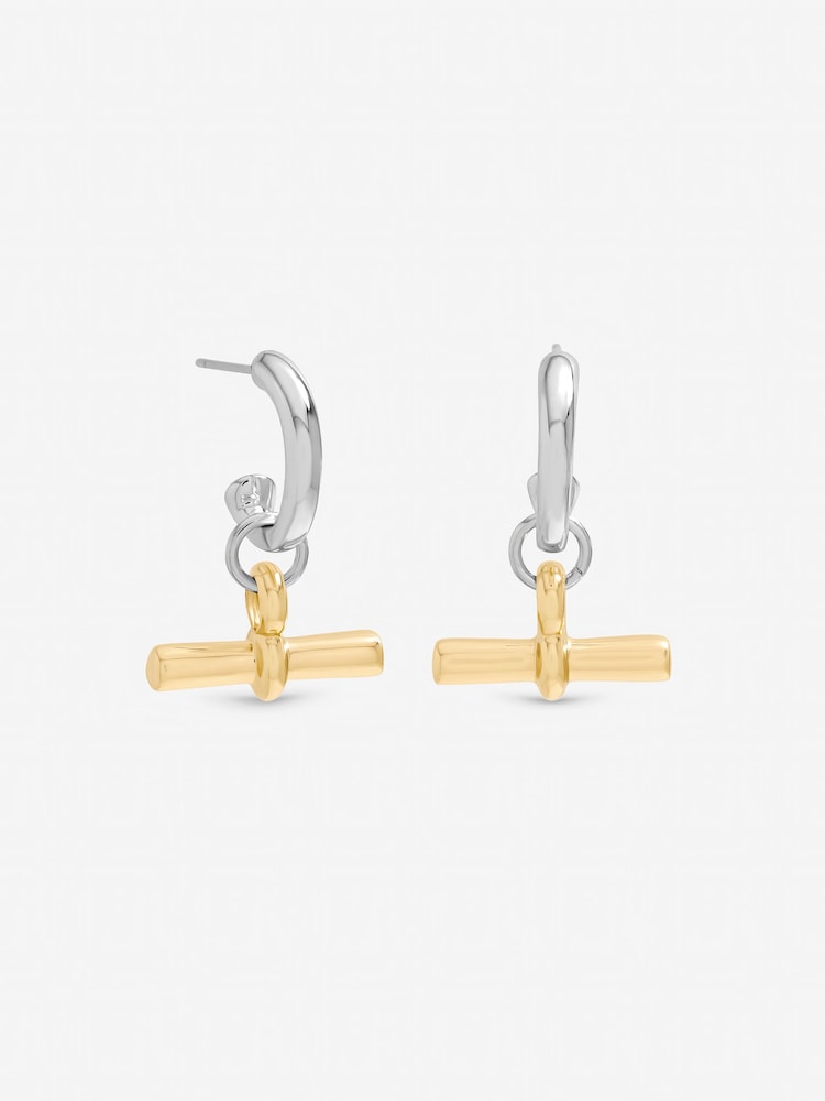 Inicio Metallic T-Bar Earrings - Image 1 of 1 Inicio Metallic T-Bar Earrings - Image 1 of 1