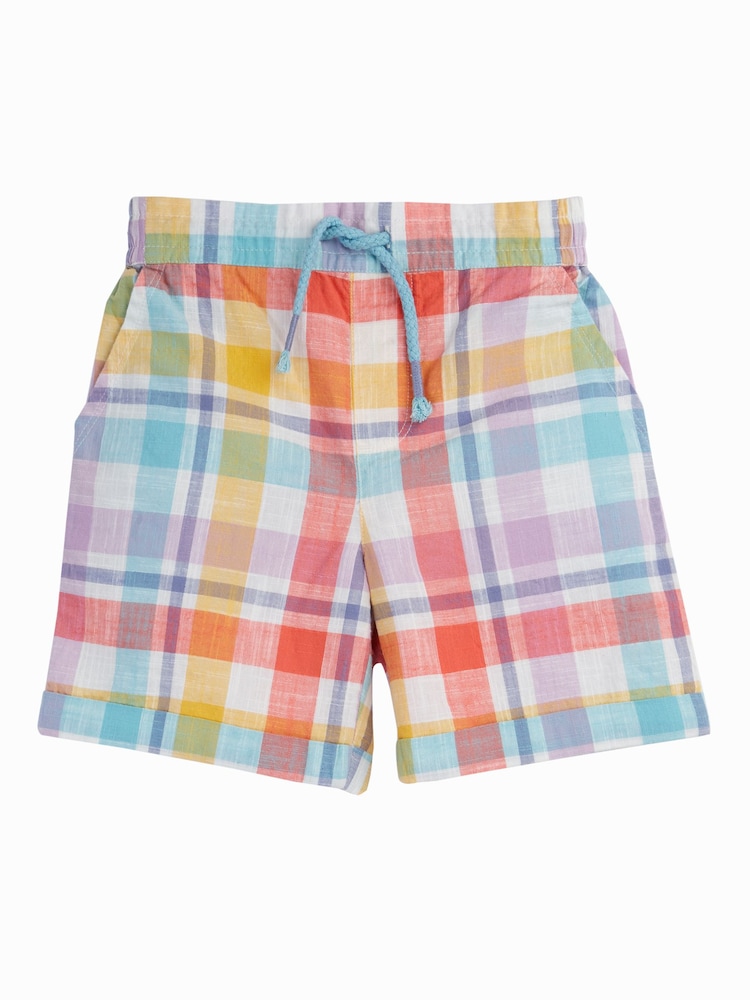 Frugi Blue Archie Slub Shorts - Image 4 of 4 Frugi Blue Archie Slub Shorts - Image 4 of 4