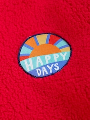 Frugi rød Glen Ted fleecejakke - Bilde 4 av 4