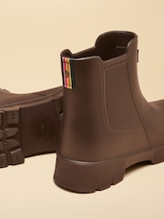 Joules Raindance Chocolate Brown EVA Lightweight Ankle Wellies - Image 5 of 6