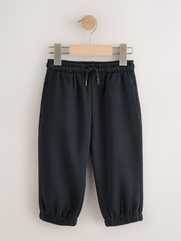 Grey/Black Wide Cuffed Joggers 3 Pack (3mths-7yrs) - Image 2 of 7 Grey/Black Wide Cuffed Joggers 3 Pack (3mths-7yrs) - Image 2 of 7
