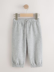 Grey/Black Wide Cuffed Joggers 3 Pack (3mths-7yrs) - Image 3 of 7