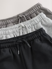 Grey/Black Wide Cuffed Joggers 3 Pack (3mths-7yrs) - Image 6 of 7