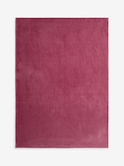 Pink Plush Fleece Throw - Image 4 of 4