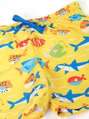Frugi Boscastle Board Yellow Shorts - Image 3 of 4