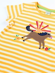 Frugi Yellow Camille Appliqué T-Shirt - Image 2 of 4