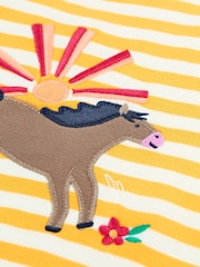 Frugi Yellow Camille Appliqué T-Shirt - Image 3 of 4