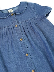 Frugi Rosemary Denim Blue Dress - Image 4 of 4
