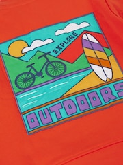 Frugi Handy Half Zip Red Sweatshirt - Image 5 of 5