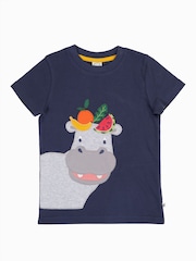 Frugi Blue Carsen Circular T-Shirt - Image 2 of 4