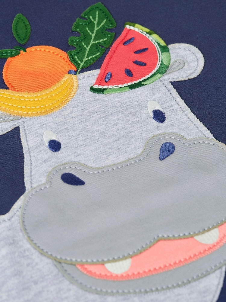 Frugi Blue Carsen Circular T-Shirt - Image 4 of 4