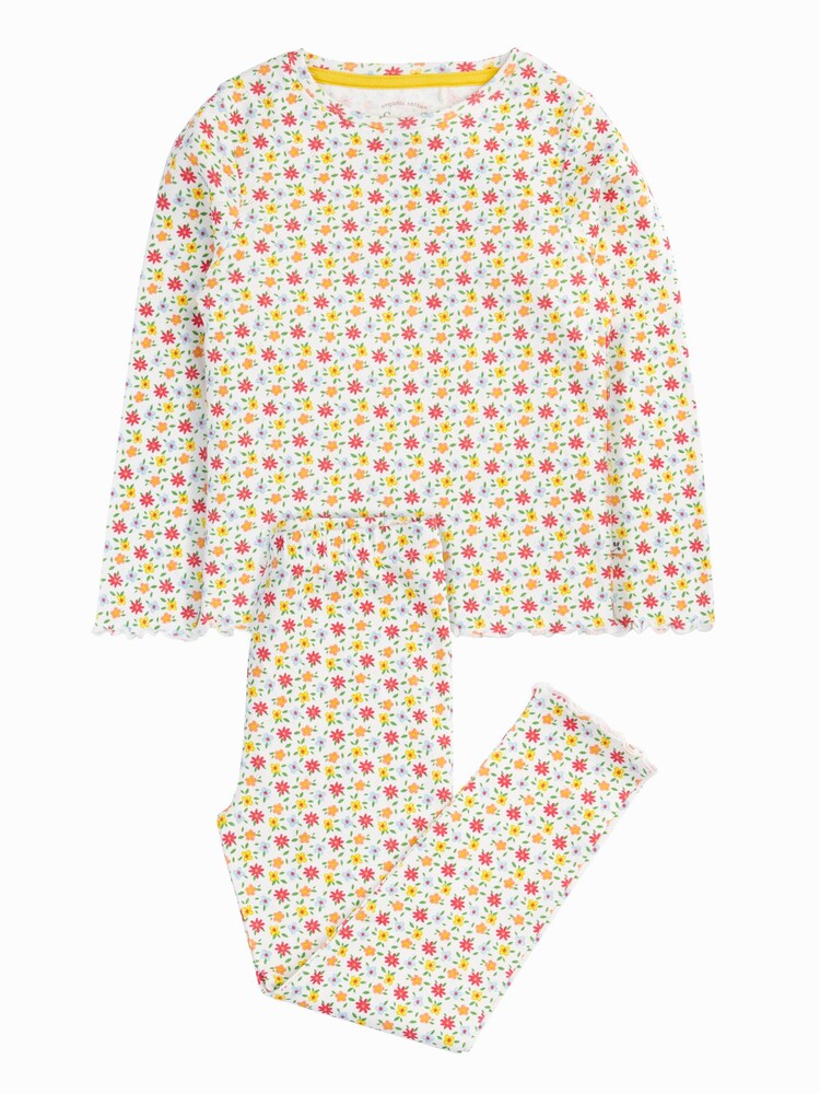 Frugi Pepper Pointelle White Pyjamas - Image 1 of 3 Frugi Pepper Pointelle White Pyjamas - Image 1 of 3