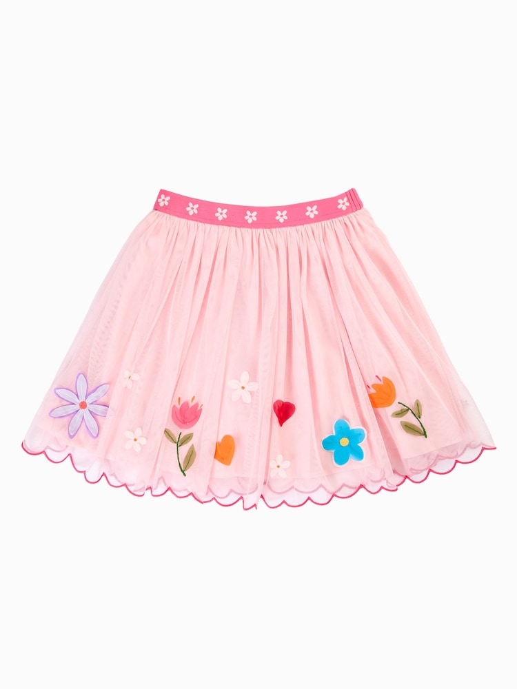 Frugi Pink Scarlet Twirly Skirt - Image 2 of 4