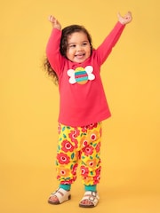 Frugi Caris Applique Pink Top - Image 2 of 5