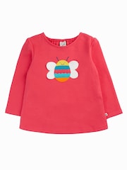 Frugi Caris Applique Pink Top - Image 3 of 5