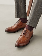Marrón tostado - Wingcap Brogue Shoes - Imagen 2 de 7