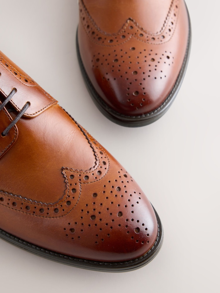 Marrón tostado - Wingcap Brogue Shoes - Imagen 7 de 7