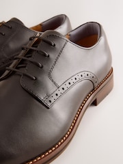Brown Leather Derby Shoes - Image 6 of 7