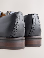 Black Leather Derby Shoes - Image 4 of 6
