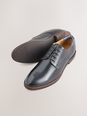 Black Leather Derby Shoes - Image 6 of 6