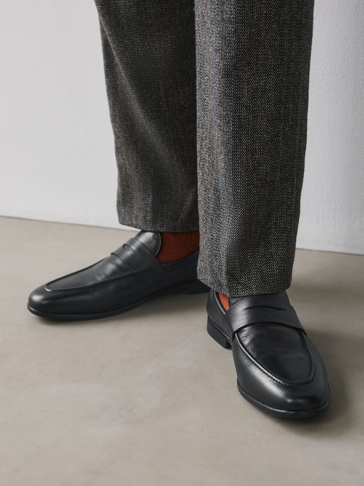 Black Flexible Sole Loafers - Image 1 of 7 Black Flexible Sole Loafers - Image 1 of 7