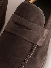 Brown Flexible Sole Loafers - Image 5 of 6