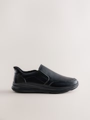 Black Apron Slip-On Shoes - Image 2 of 5
