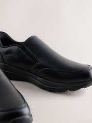 Black Apron Slip-On Shoes - Image 3 of 5