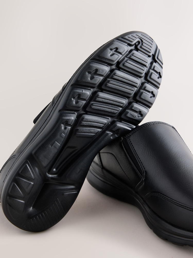 Black Apron Slip-On Shoes - Image 5 of 5