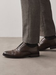 Brown Oxford Toecap Shoes - Image 2 of 7