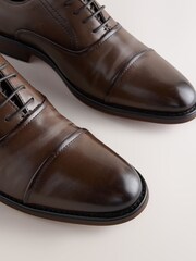 Brown Oxford Toecap Shoes - Image 6 of 7