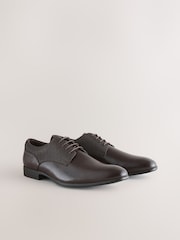 Brown Standard Fit Derby Shoes - Image 1 of 6
