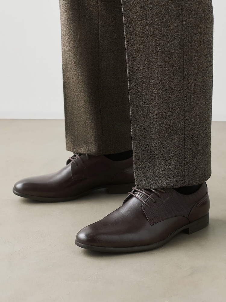 Brown Standard Fit Derby Shoes - Image 2 of 6 Brown Standard Fit Derby Shoes - Image 2 of 6